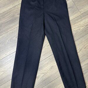 Pendleton Black Classic Flat Front Straight Leg Career Casual Pants Size 6